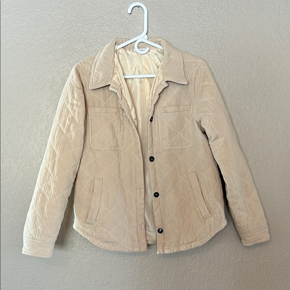 Staccato Beige Quilted Jacket